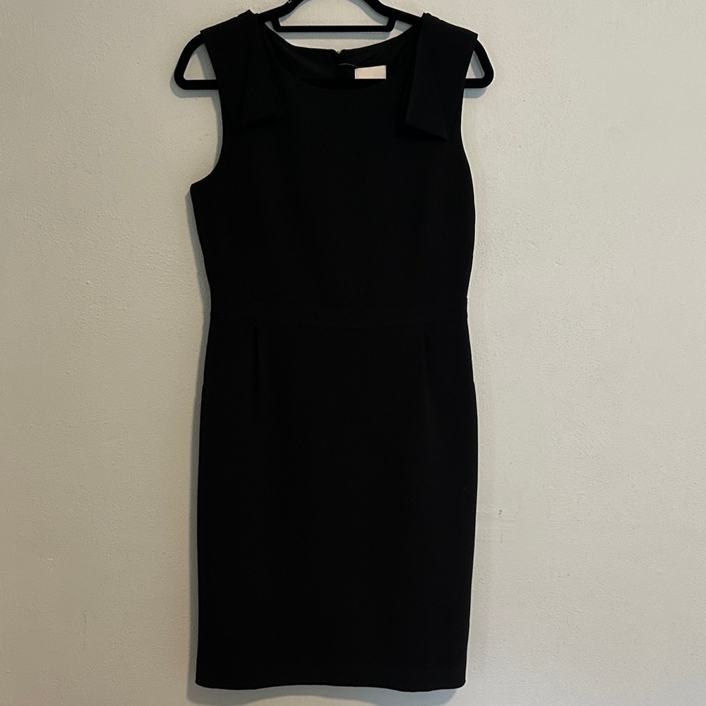 J. Crew Classic suiting Black Midi formal cocktail Dress